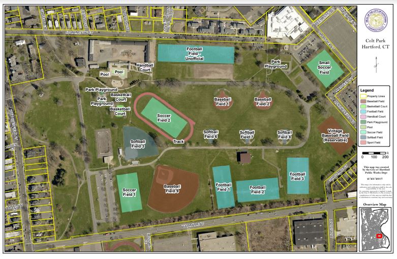 Colt Park Map - Hartford Women'S Rugby Club